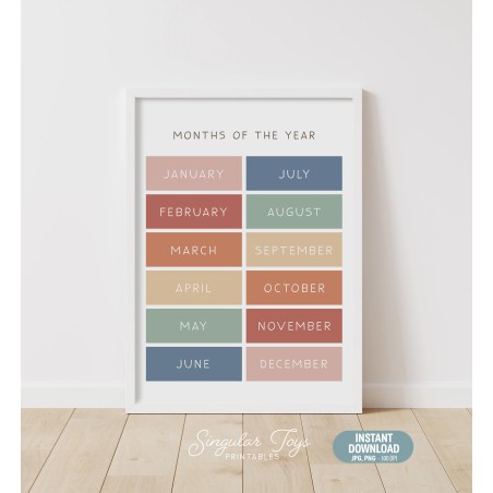 Months of the Year Printable