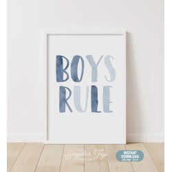 Boys Rules print - NBCP