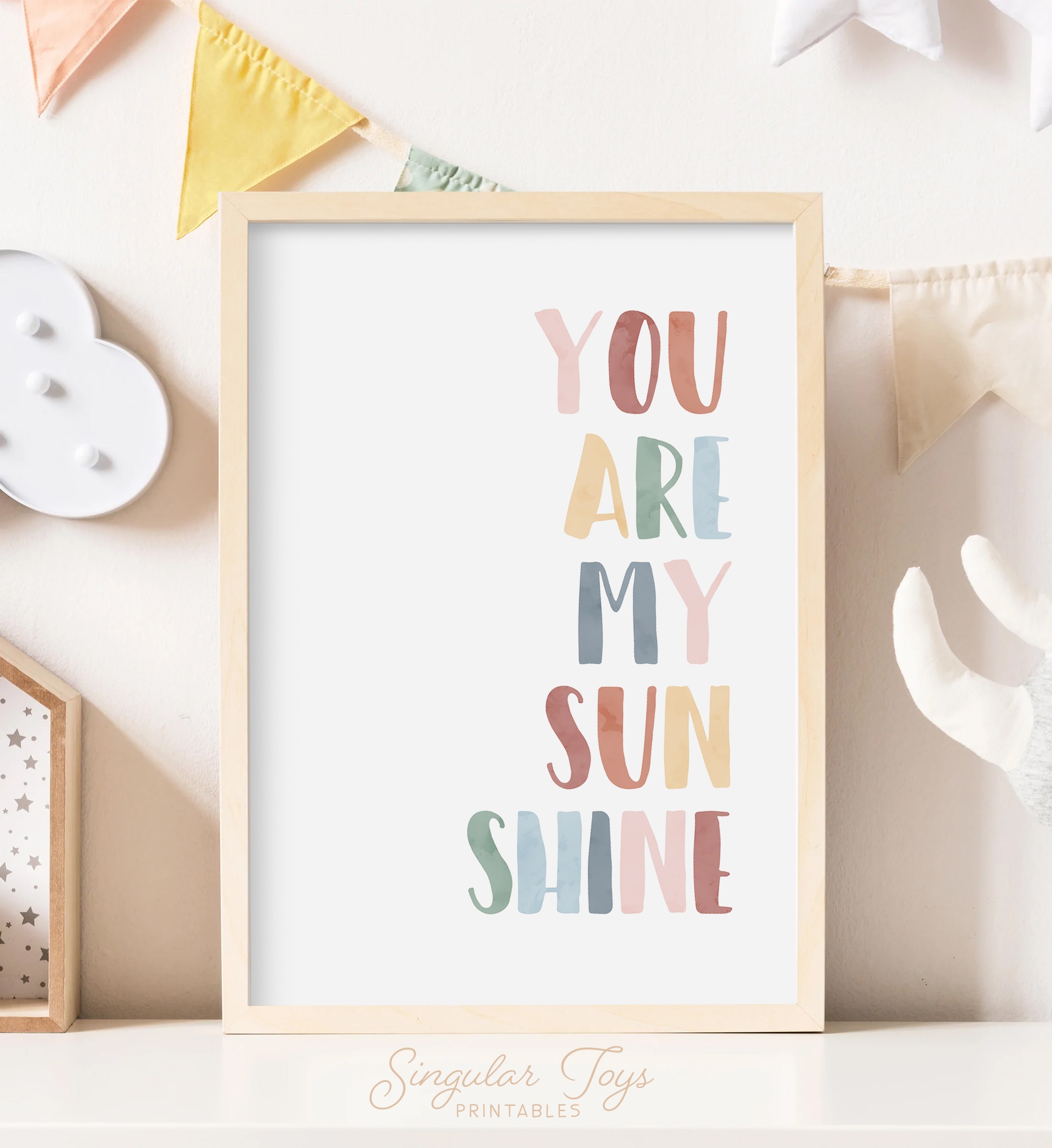 Montessori Educational You Are My Sunshine Print