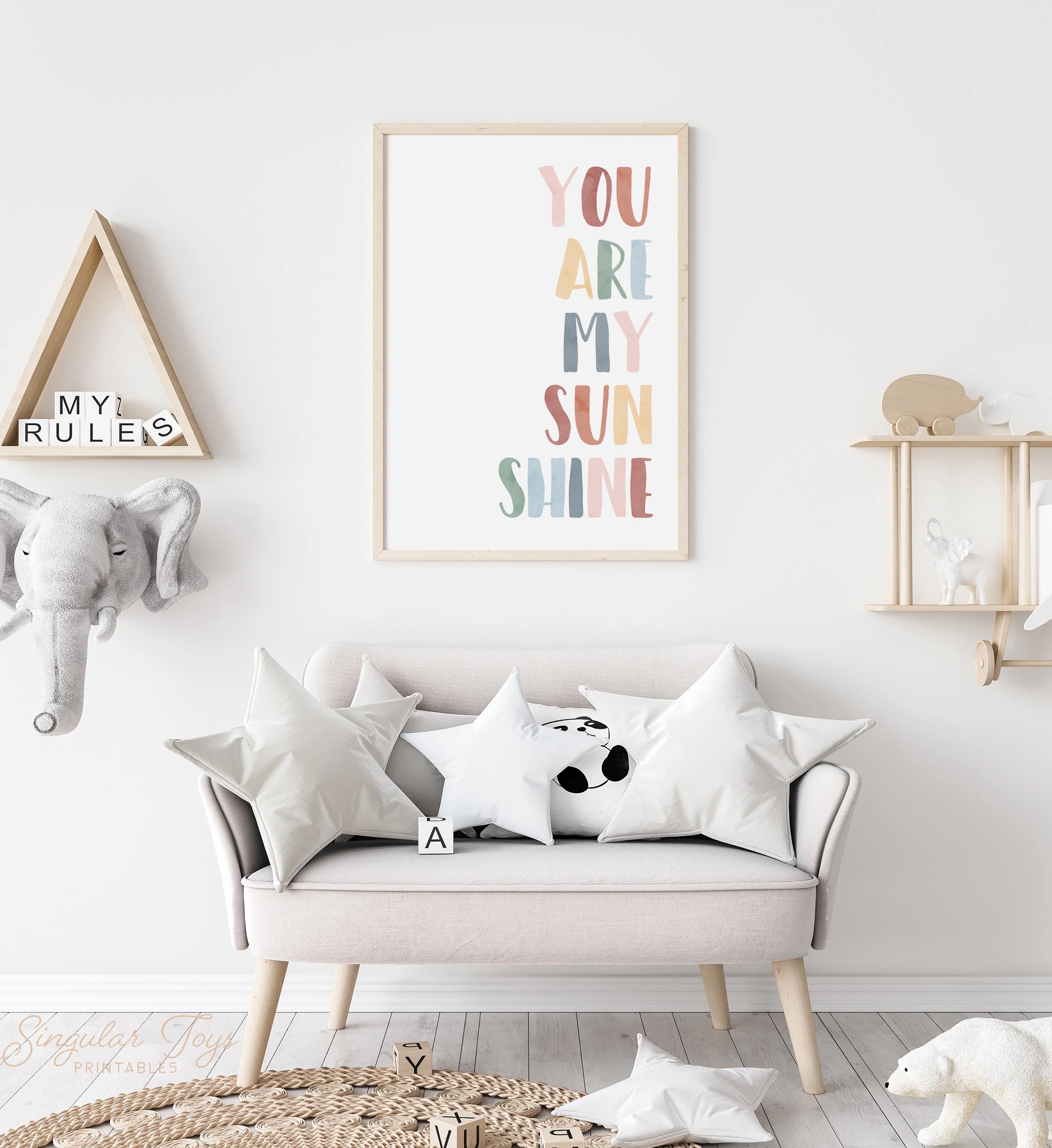 Montessori Educational You Are My Sunshine Print