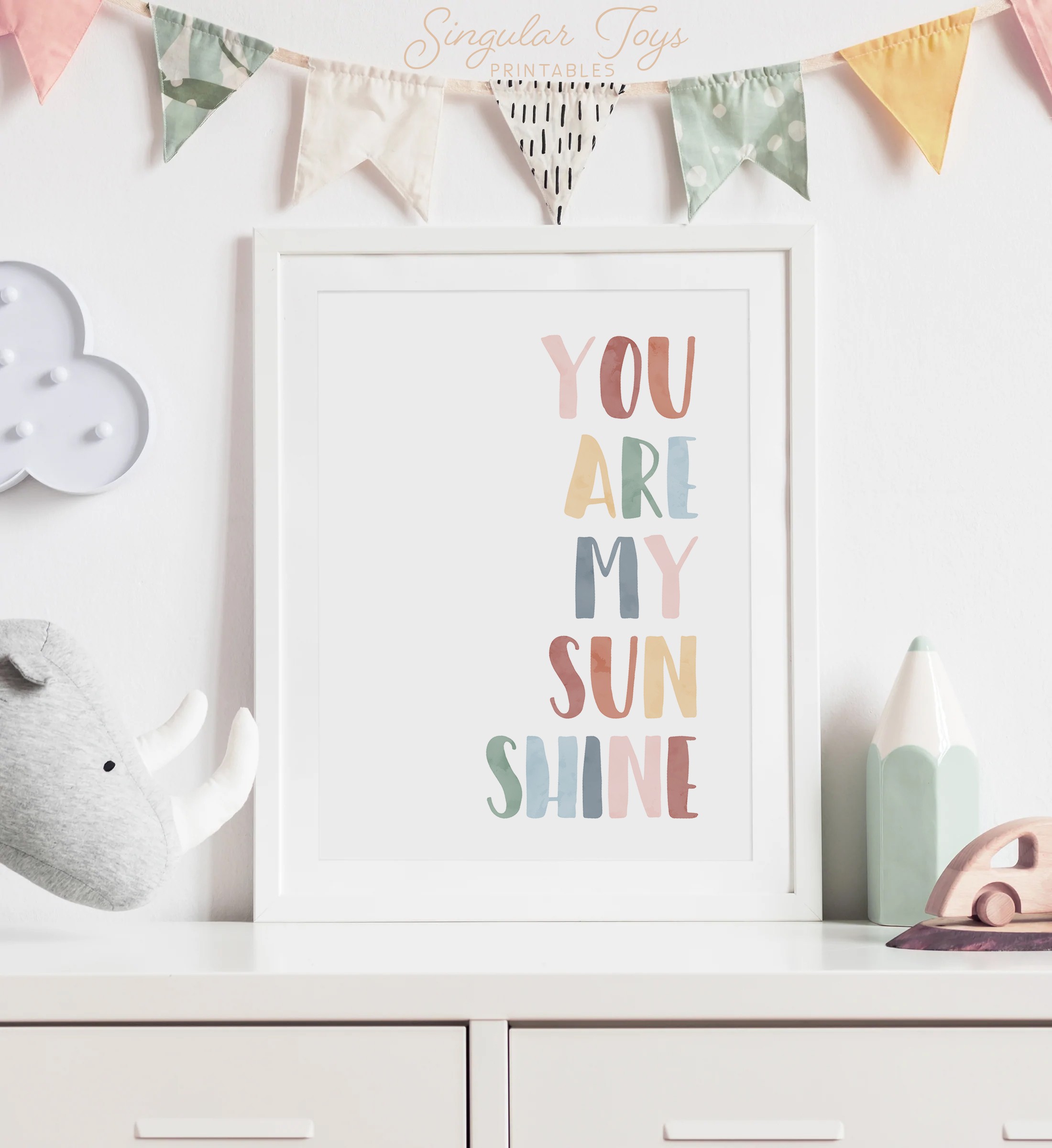 You Are My Sunshine 14 x 22.2 Letterpress Print – Neighborly